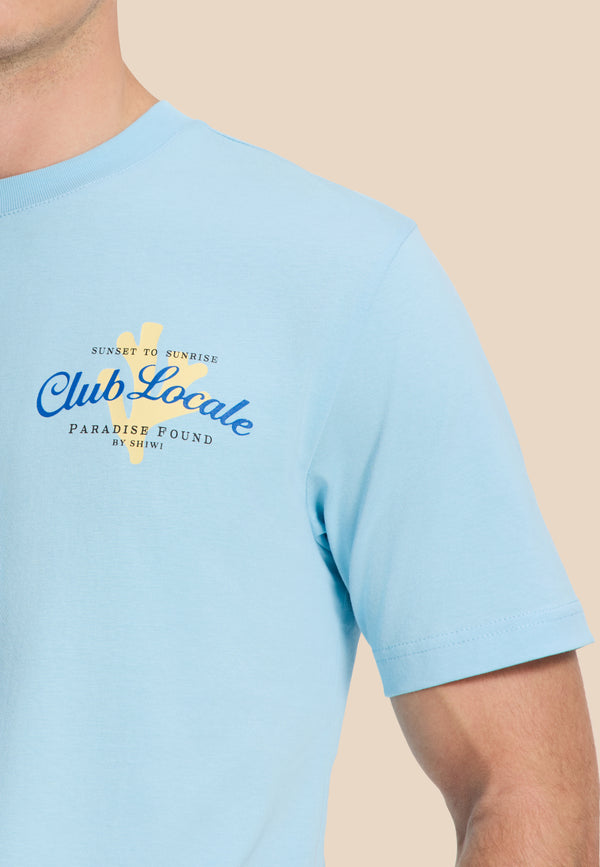 Shiwi LIAM Regular T-shirt Paradise Blue Sky
