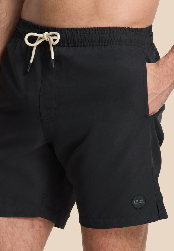 shiwi MIKE swim shorts solid Black