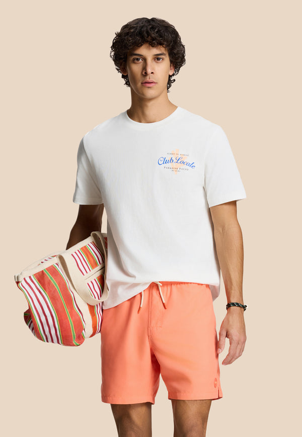 shiwi MIKE swim shorts solid Orange coral