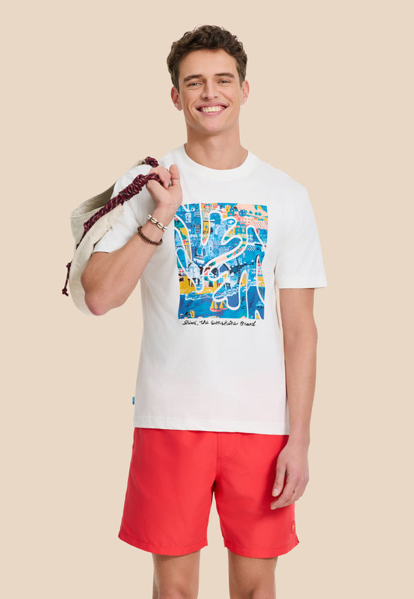 shiwi MIKE swim shorts solid Red hibiscus