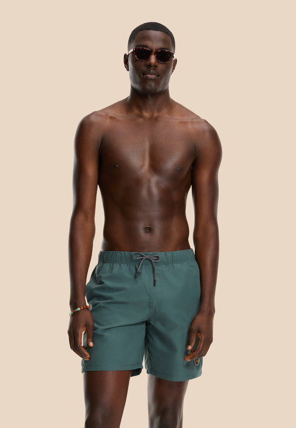 shiwi MIKE swim shorts solid Smokey green