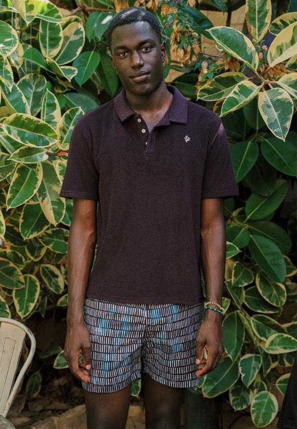 shiwi NICO toweling polo solid Purple rock