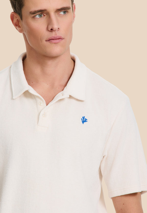 Shiwi NICO Toweling Polo Solid White