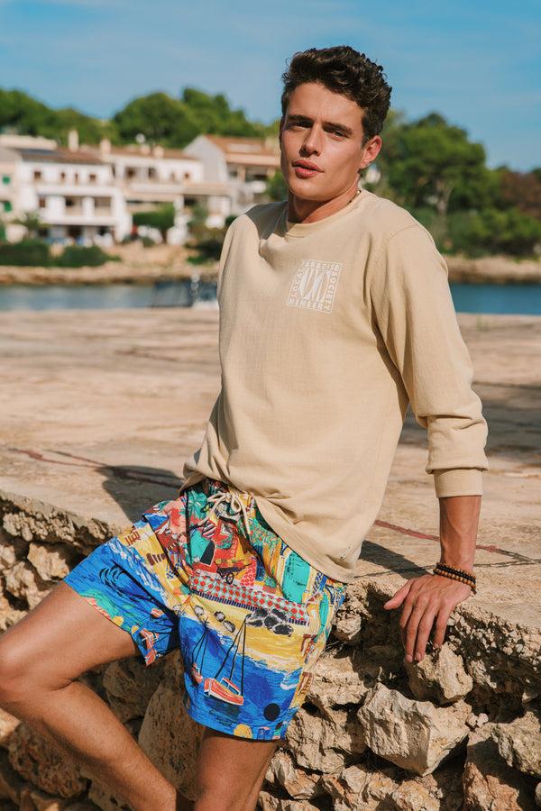 shiwi NOAH relaxed longsleeve paradise block