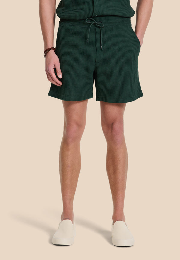 Shiwi OSCAR Waffle Structure Shorts Green Leaf