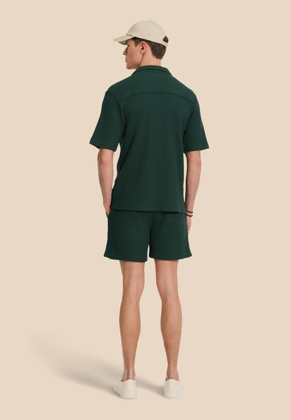 Shiwi OSCAR Waffle Structure Shorts Green Leaf