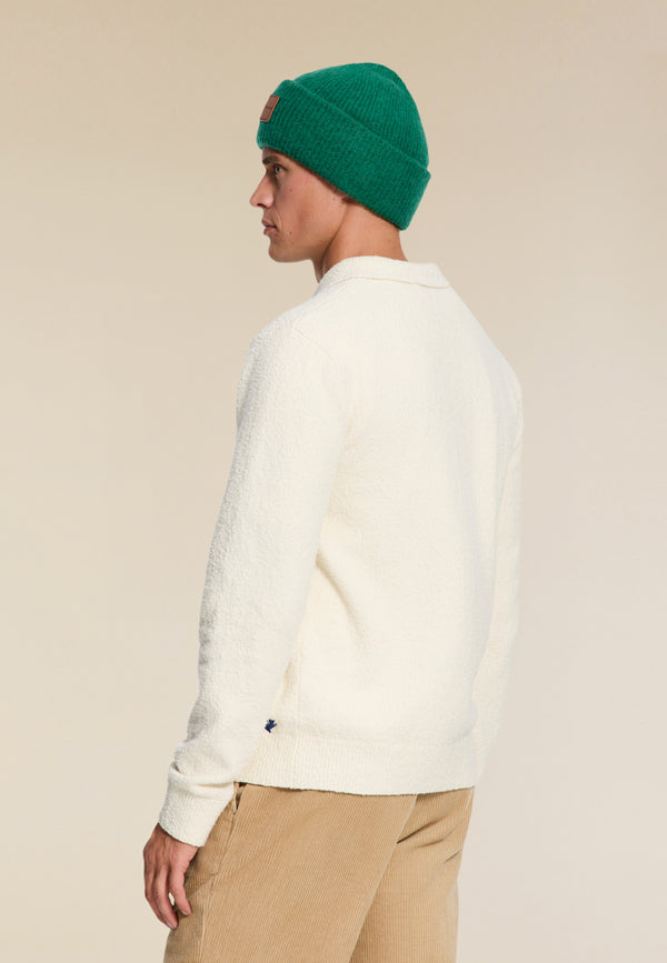 Shiwi PENN Regular Fit Boucle Polo White