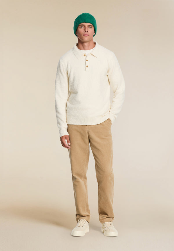 Shiwi PENN Regular Fit Boucle Polo White