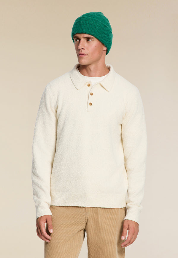 shiwi PENN regular fit boucle polo White