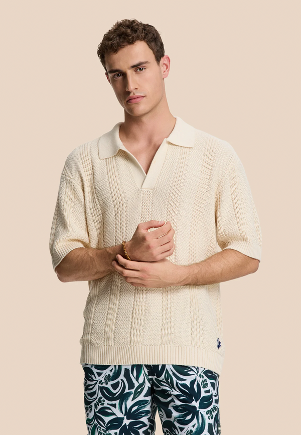 Shiwi PITT Knitted Polo Solid Beige
