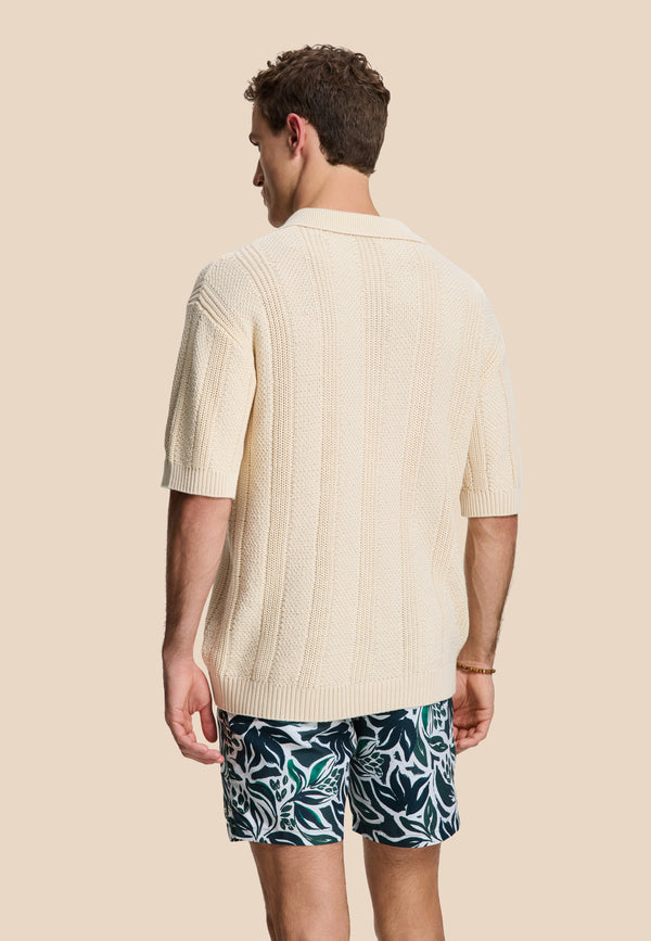 Shiwi PITT Knitted Polo Solid Beige