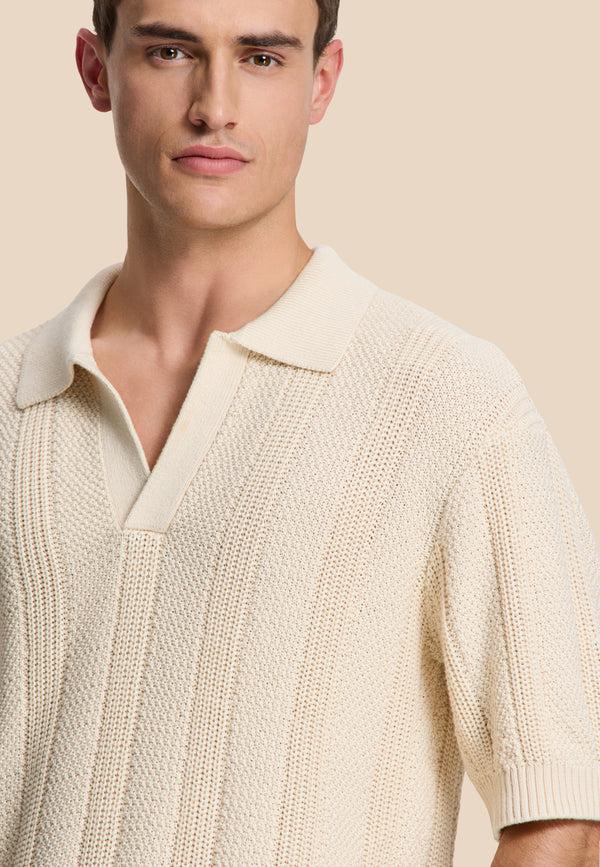 shiwi PITT knitted polo solid Beige