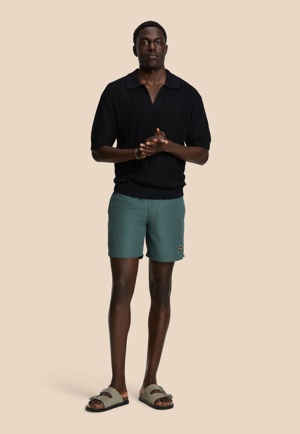 Shiwi PITT Knitted Polo Solid Black