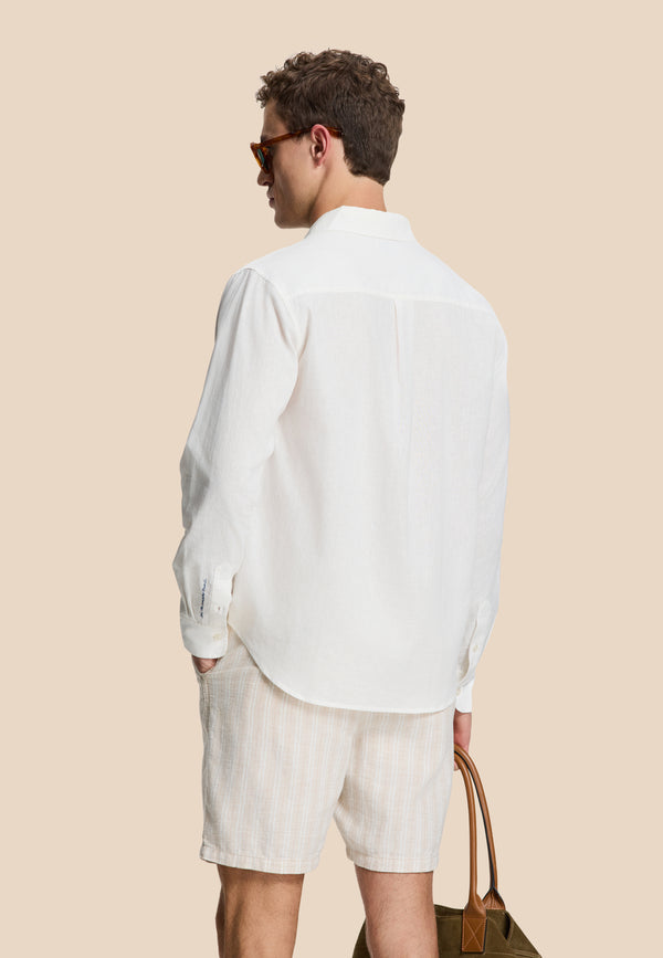 Shiwi RICK Linen Long Sleeve Shirt Solid