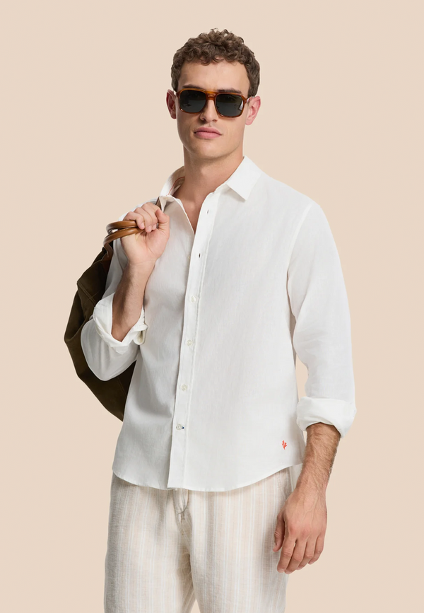shiwi RICK linen long sleeve shirt solid