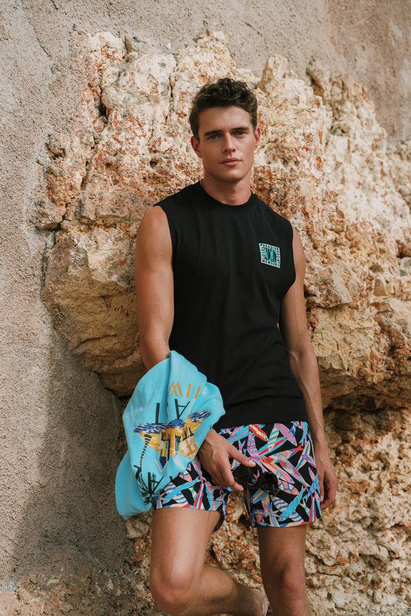 Shiwi SEAN Sleeveless T-shirt Paradise Block