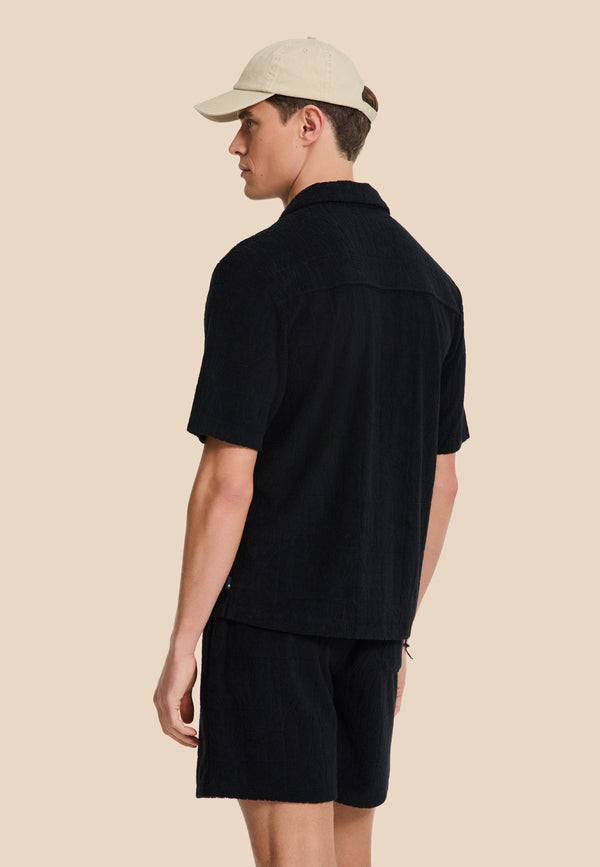 Shiwi TONY Toweling Shorts Geo Sun Black Geo Sun