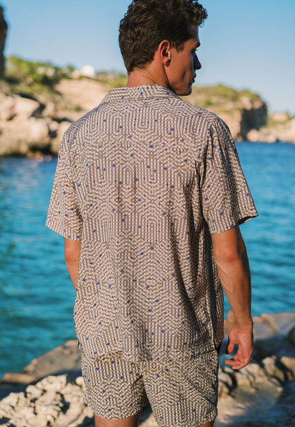 Shiwi VIC Short Sleeve Shirt Geo Storm