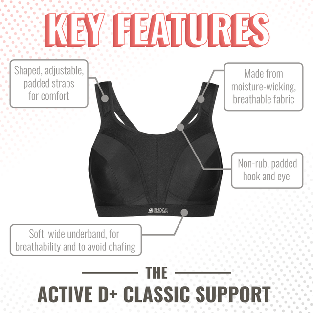 Shock Absorber D+ Classic Support Sports Bra - Cranberry Splash