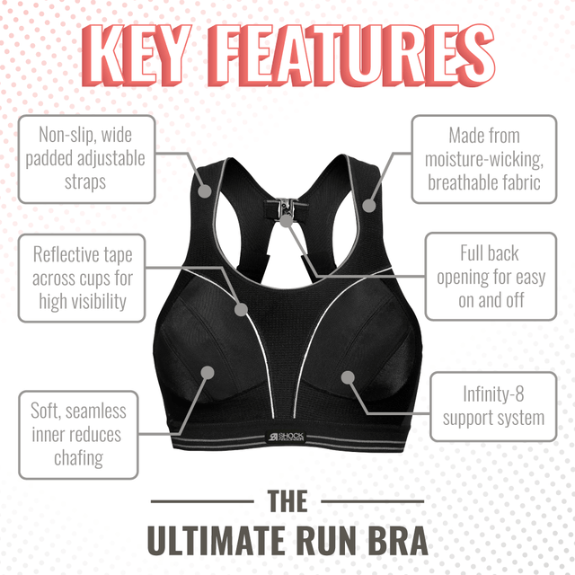 Shock Absorber Ultimate Run Bra - Grey Coral