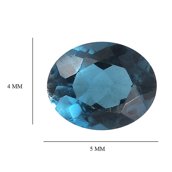 Shop Lc 0.38 Ctw Oval Cut London Blue Topaz Loose Gemstone (5x4 Mm)