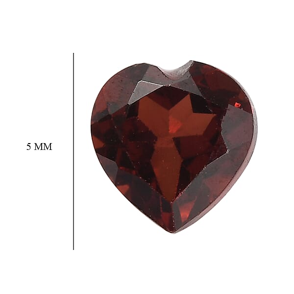 Shop Lc 0.50 Ctw Heart Cut Mozambique Garnet Loose Gemstone (5 Mm)