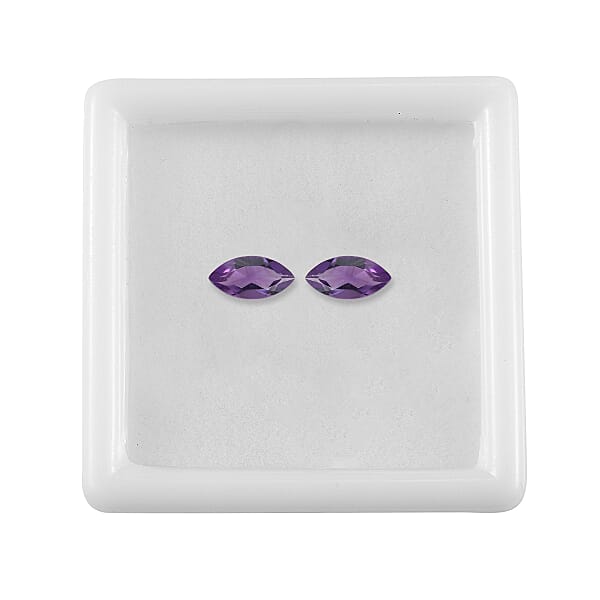 Shop Lc 0.88 Ctw Marquise Cut African Amethyst Loose Gemstone (Set Of 2) (8x4 Mm)