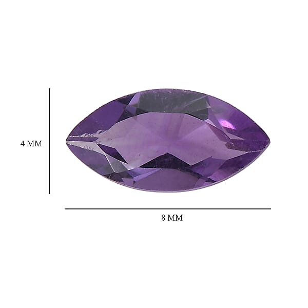 Shop Lc 0.88 Ctw Marquise Cut African Amethyst Loose Gemstone (Set Of 2) (8x4 Mm)