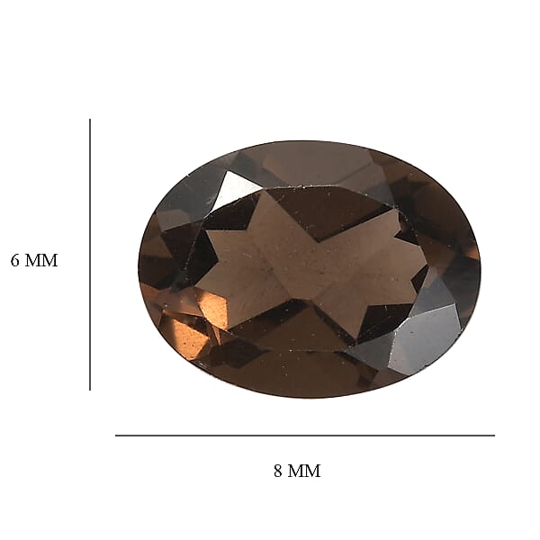 Shop Lc 0.90 Ctw Oval Cut Smoky Quartz Loose Gemstone (8x6 Mm)