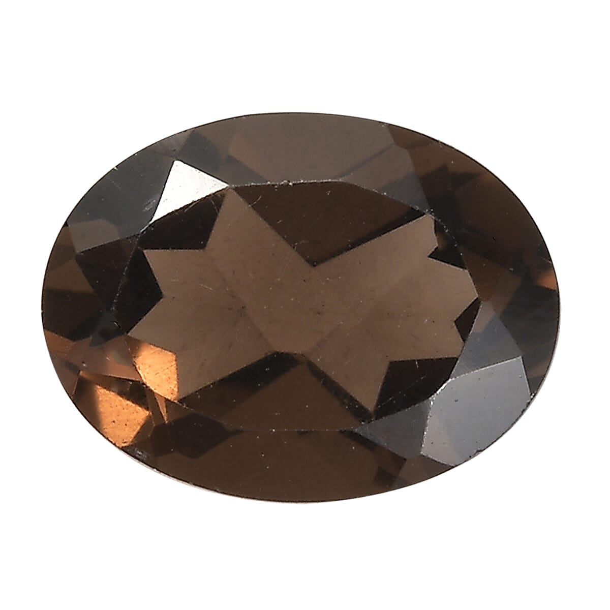 shop lc 0.90 ctw Oval Cut Smoky Quartz Loose Gemstone (8x6 mm)