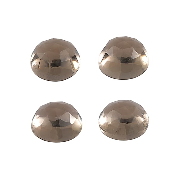 Shop Lc 1.43 Ctw Round Cut Smoky Quartz Loose Gemstone (Set Of 4) (5 Mm)