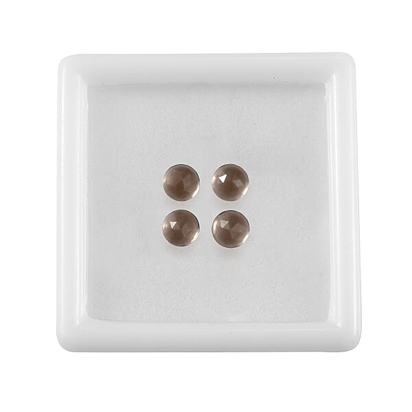 Shop Lc 1.43 Ctw Round Cut Smoky Quartz Loose Gemstone (Set Of 4) (5 Mm)