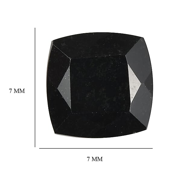 Shop Lc 1.45 Ctw Cushion Cut Australian Black Tourmaline Loose Gemstone (7x7 Mm)