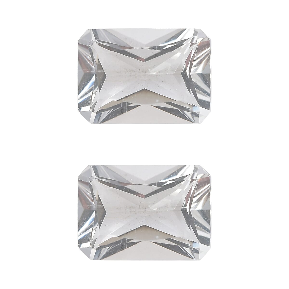 shop lc 1.47 ctw Octagon Cut Brazilian Petalite Loose Gemstone (Set Of 2) (7x5 mm)
