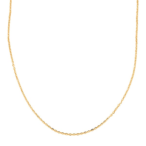Shop Lc 1.5mm Rolo Chain Necklace In 18K Yellow Gold 1.6 Grams 20 Inches