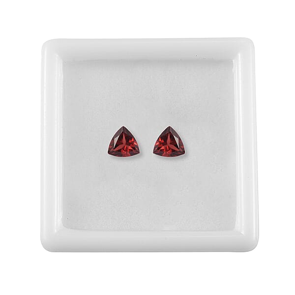Shop Lc 1.66 Ctw Trillion Cut Mozambique Garnet Loose Gemstone – AA Grade (Set Of 2) (6 Mm)