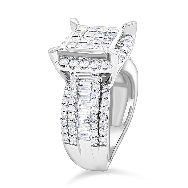 Shop Lc 10K White Gold G - SI2 Diamond Ring 6.20 Grams 2.00 Ctw