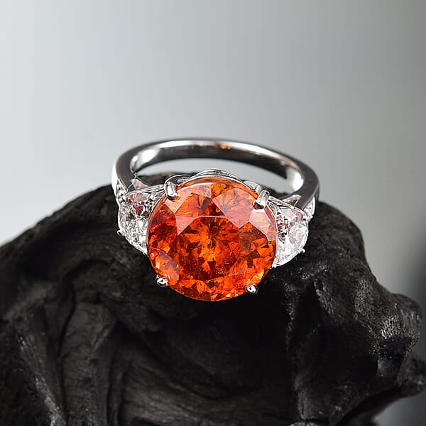 Shop Lc 10K White Gold Premium Picos Altos Sphalerite Luxuriant Lab Grown Diamond (E-F VS) (1.03 Cts) Ring 12.35 Ctw