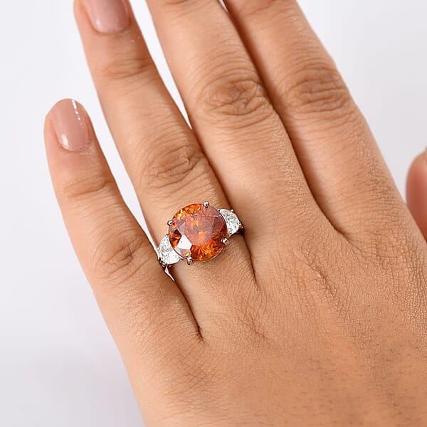 Shop Lc 10K White Gold Premium Picos Altos Sphalerite Luxuriant Lab Grown Diamond (E-F VS) (1.03 Cts) Ring 12.35 Ctw