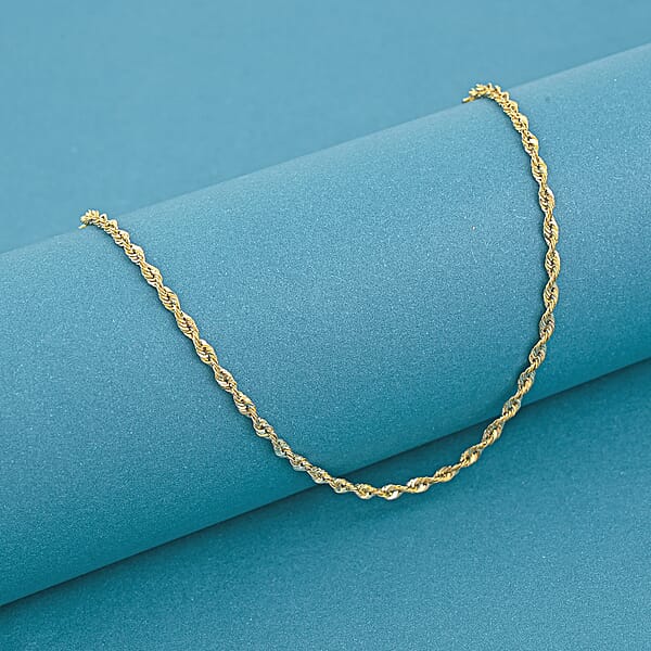Shop Lc 10K Yellow Gold 2.2mm Rope Chain Necklace 30 Inches 3.40 Grams