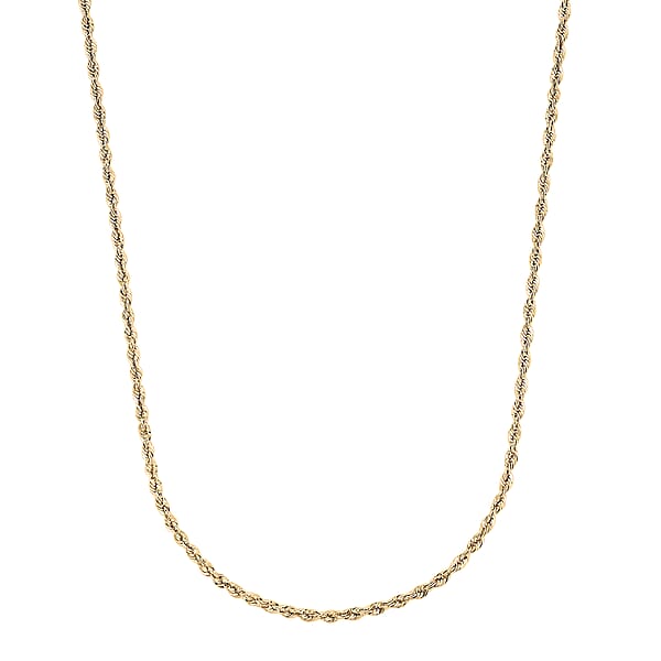 Shop Lc 10K Yellow Gold 2.2mm Rope Chain Necklace 30 Inches 3.40 Grams