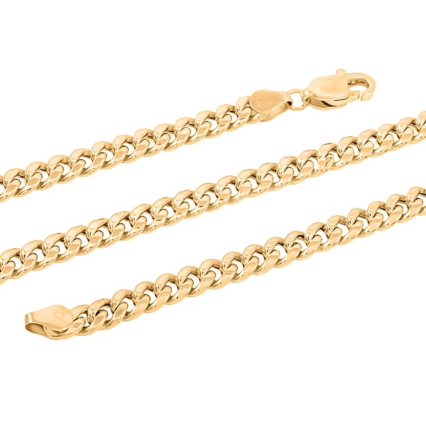 Shop Lc 10K Yellow Gold 2.7mm Hollow Miami Cuban Necklace (24 Inches) (6 G)