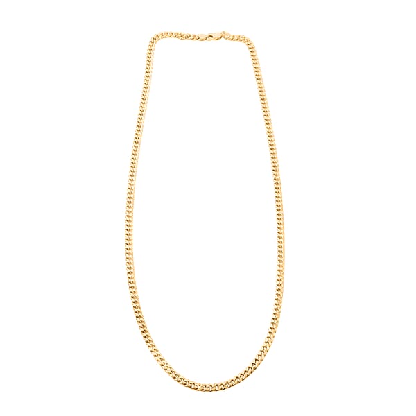 Shop Lc 10K Yellow Gold 2.7mm Hollow Miami Cuban Necklace (24 Inches) (6 G)