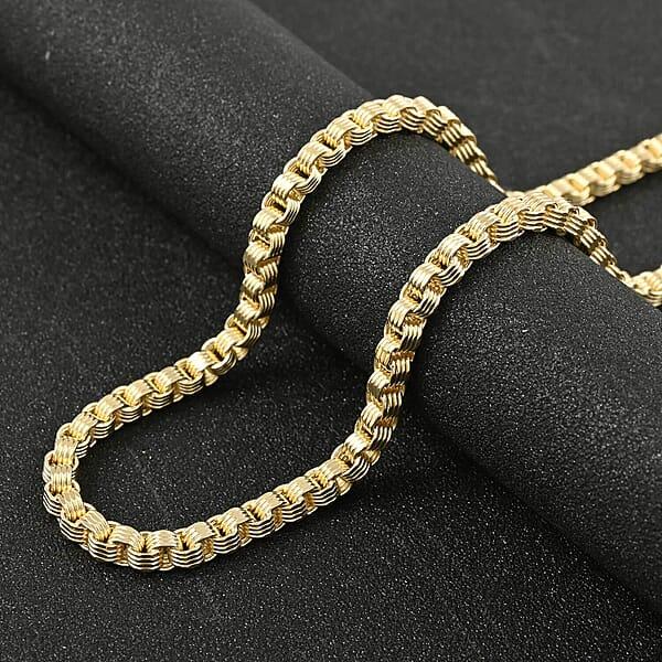 Shop Lc 10K Yellow Gold 3.4mm Box Alexander Necklace 24 Inches 10.80 Grams