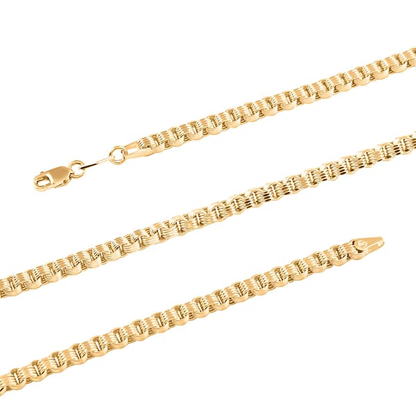 Shop Lc 10K Yellow Gold 3.4mm Box Alexander Necklace 24 Inches 10.80 Grams