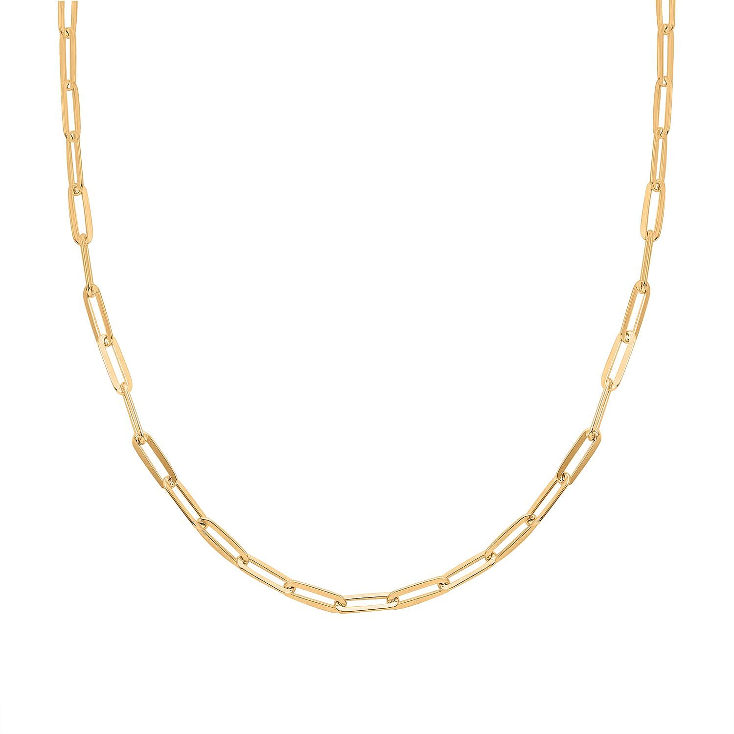 shop lc 10K Yellow Gold 5.5mm Paper Clip Necklace 22 Inches 14.50 Grams