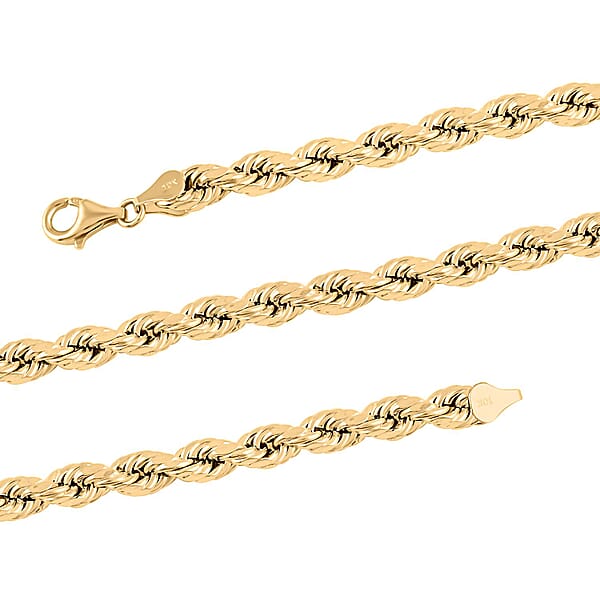 Shop Lc 10K Yellow Gold 6mm Rope Chain Necklace 26 Inches 20.60 Grams