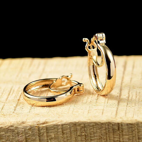 Shop Lc 10K Yellow Gold Eternal Hoop Earrings (2.95 Grams)