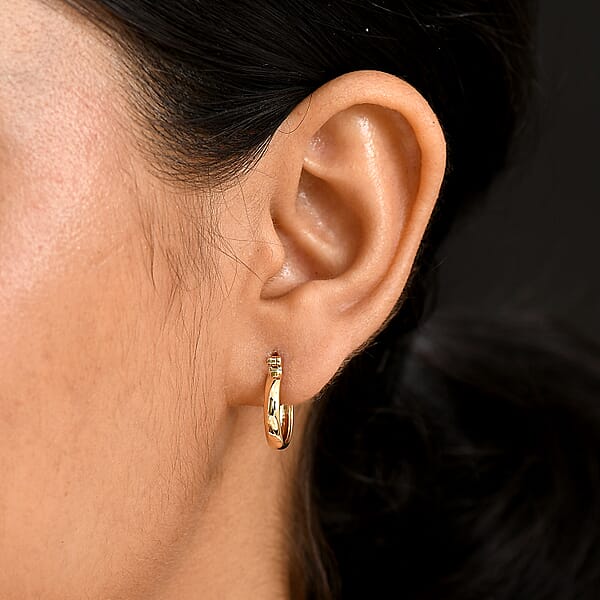 Shop Lc 10K Yellow Gold Eternal Hoop Earrings (2.95 Grams)