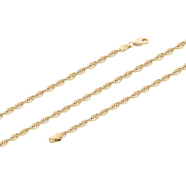 Shop Lc 10K Yellow Gold Hollow Rope Chain Necklace (26 Inches)4.00 Grams